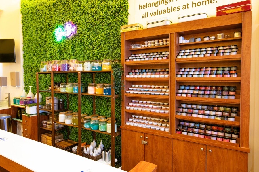 Product shelves